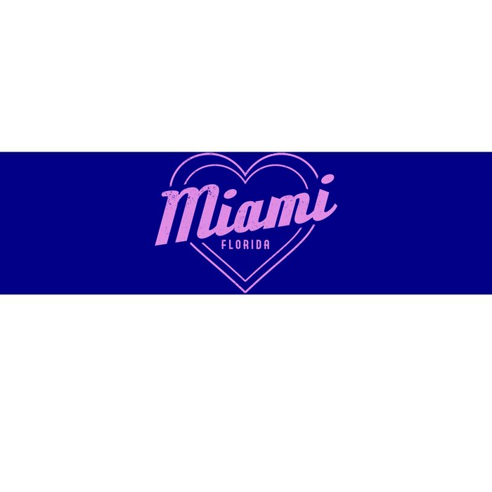 Miami Florida Heart Pride Girls Fl Miami Gift Bumper Sticker