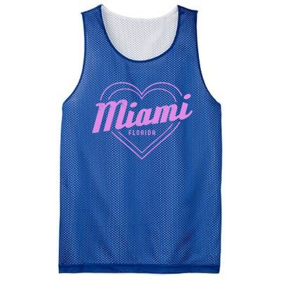 Miami Florida Heart Pride Girls Fl Miami Gift Mesh Reversible Basketball Jersey Tank