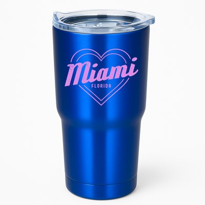 Miami Florida Heart Pride Girls Fl Miami Gift Tumbler