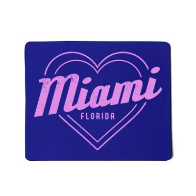 Miami Florida Heart Pride Girls Fl Miami Gift Mousepad