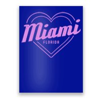 Miami Florida Heart Pride Girls Fl Miami Gift Poster