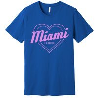 Miami Florida Heart Pride Girls Fl Miami Gift Premium T-Shirt