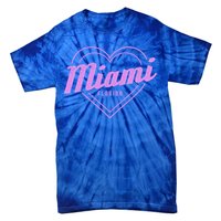 Miami Florida Heart Pride Girls Fl Miami Gift Tie-Dye T-Shirt