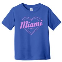 Miami Florida Heart Pride Girls Fl Miami Gift Toddler T-Shirt