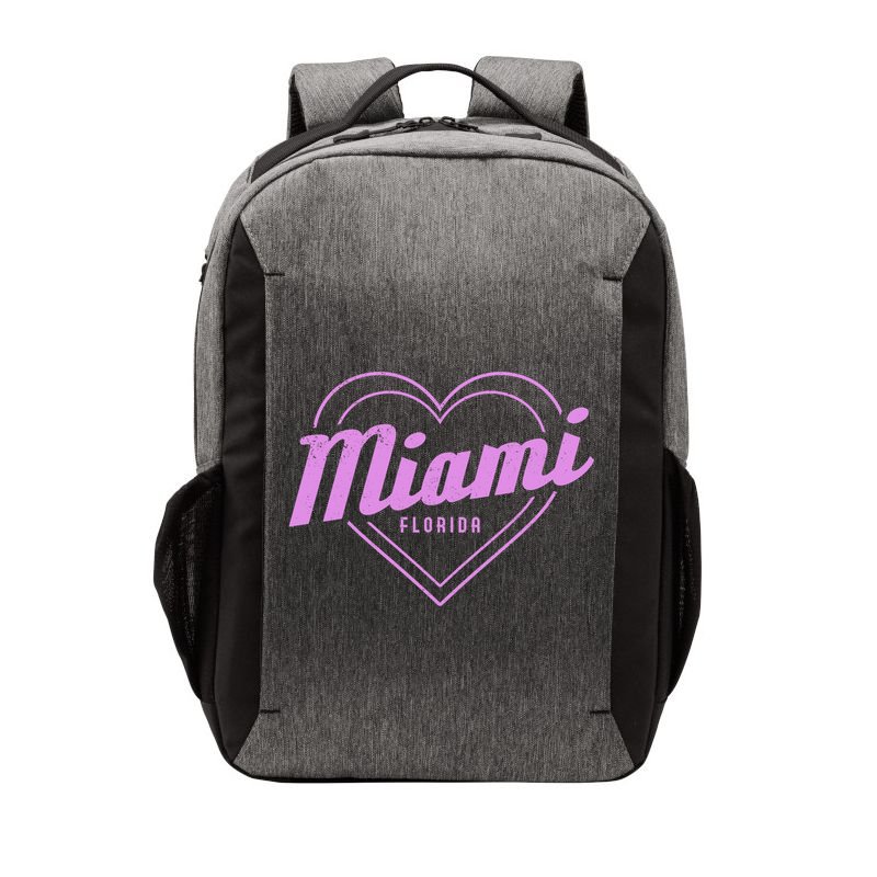 Miami Florida Heart Pride Girls Fl Miami Gift Vector Backpack