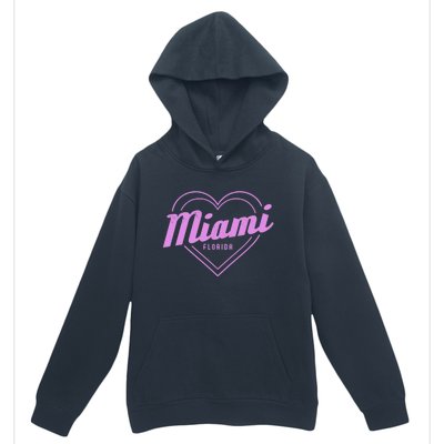 Miami Florida Heart Pride Girls Fl Miami Gift Urban Pullover Hoodie