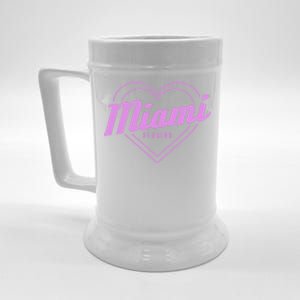 Miami Florida Heart Pride Girls Fl Miami Gift Beer Stein