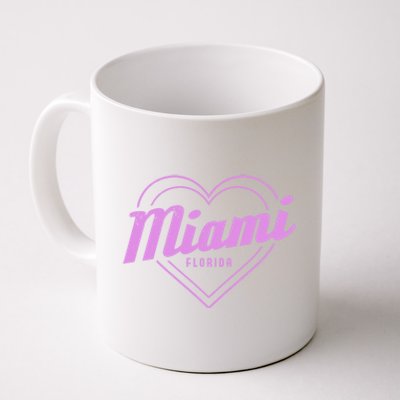 Miami Florida Heart Pride Girls Fl Miami Gift Coffee Mug