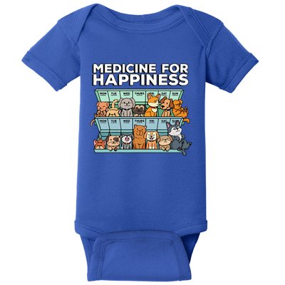 Medicine For Happiness Pill Box Animals Dog Pals Baby Bodysuit