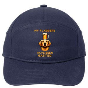 My Flabbers Have Been Gasted Distressed Retro Funny Dog 7-Panel Snapback Hat