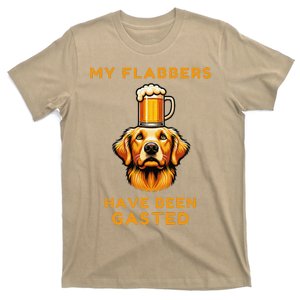 My Flabbers Have Been Gasted Distressed Retro Funny Dog T-Shirt