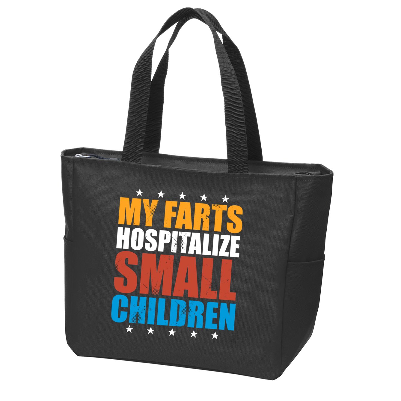 My Farts Hospitalize Small Children Zip Tote Bag