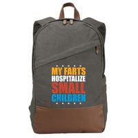 My Farts Hospitalize Small Children Cotton Canvas Backpack