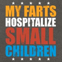 My Farts Hospitalize Small Children Cotton Canvas Backpack