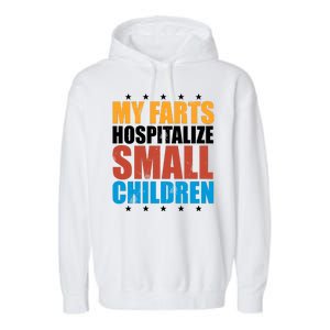 My Farts Hospitalize Small Children Garment-Dyed Fleece Hoodie