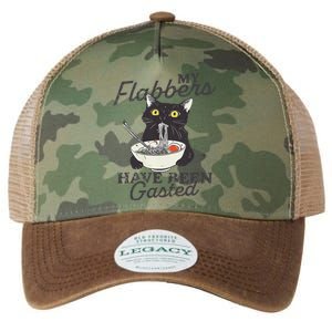 My Flabbers Have Been Gasted Distressed Retro Funny Cat Legacy Tie Dye Trucker Hat