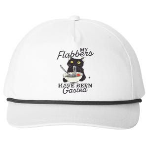 My Flabbers Have Been Gasted Distressed Retro Funny Cat Snapback Five-Panel Rope Hat