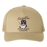 My Flabbers Have Been Gasted Distressed Retro Funny Cat Yupoong Adult 5-Panel Trucker Hat