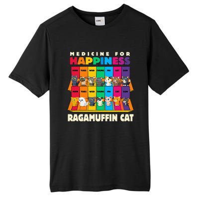 Medicine For Happiness Ragamuffin Cat Funny Ragdoll Cat Tall Fusion ChromaSoft Performance T-Shirt