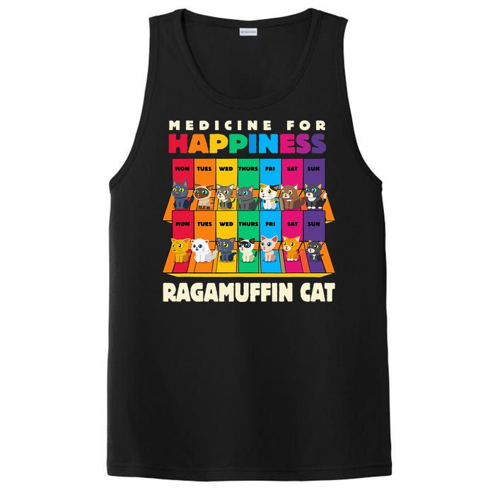 Medicine For Happiness Ragamuffin Cat Funny Ragdoll Cat PosiCharge Competitor Tank