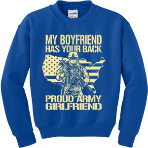 My Friend Has Your Back Proud Army Friend Lover Gift Funny Gift Kids Sweatshirt