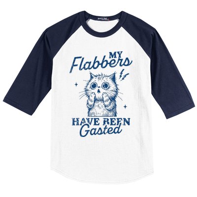 My Flabbers Have Been Gasted Distressed Baseball Sleeve Shirt