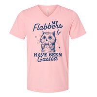 My Flabbers Have Been Gasted Distressed V-Neck T-Shirt