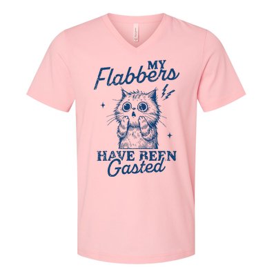 My Flabbers Have Been Gasted Distressed V-Neck T-Shirt