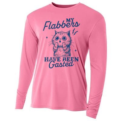 My Flabbers Have Been Gasted Distressed Cooling Performance Long Sleeve Crew