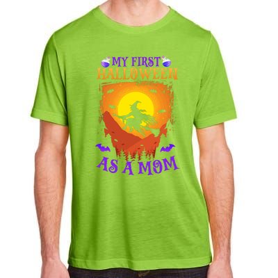 My First Halloween As A Mom New Mother Mom To Be Halloween Gift Adult ChromaSoft Performance T-Shirt