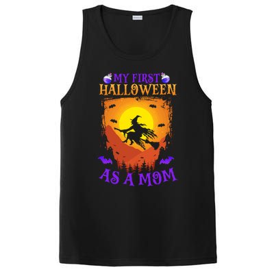 My First Halloween As A Mom New Mother Mom To Be Halloween Gift PosiCharge Competitor Tank