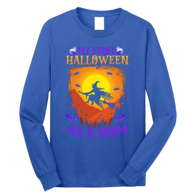 My First Halloween As A Mom New Mother Mom To Be Halloween Gift Long Sleeve Shirt