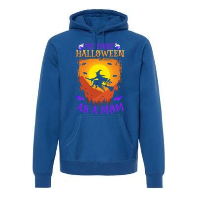 My First Halloween As A Mom New Mother Mom To Be Halloween Gift Premium Hoodie