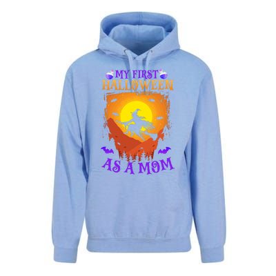 My First Halloween As A Mom New Mother Mom To Be Halloween Gift Unisex Surf Hoodie