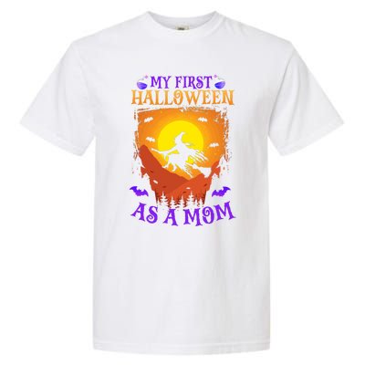 My First Halloween As A Mom New Mother Mom To Be Halloween Gift Garment-Dyed Heavyweight T-Shirt