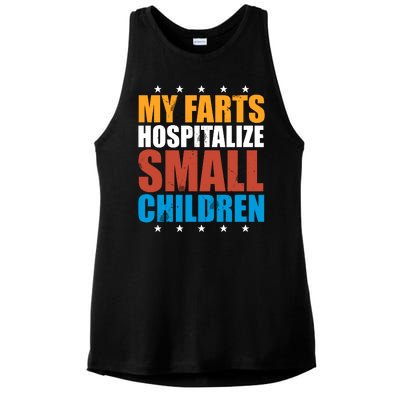 My Farts Hospitalize Small Children Funny Ladies PosiCharge Tri-Blend Wicking Tank