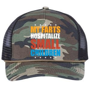 My Farts Hospitalize Small Children Funny Retro Rope Trucker Hat Cap