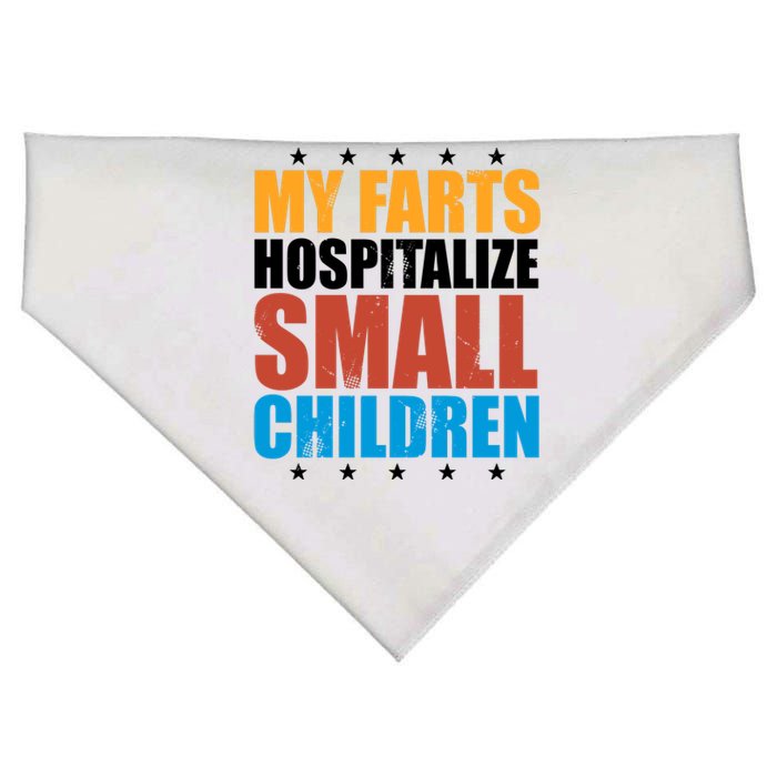 My Farts Hospitalize Small Children Funny USA-Made Doggie Bandana