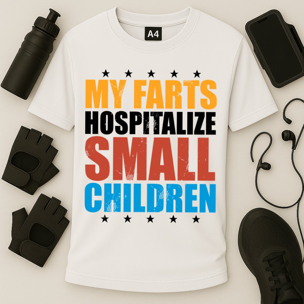 My Farts Hospitalize Small Children Funny Cooling Performance Crew T-Shirt