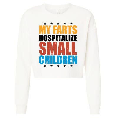 My Farts Hospitalize Small Children Funny Cropped Pullover Crew