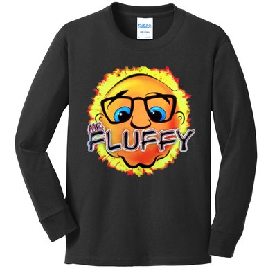 Mr Fluffy Head Kids Long Sleeve Shirt