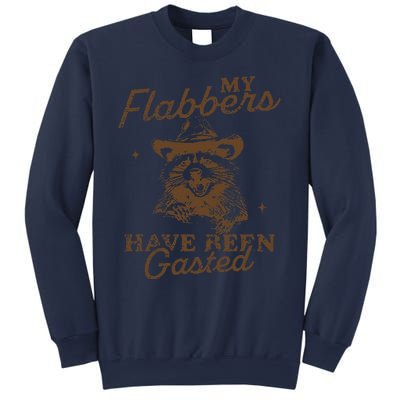 My Flabbers Have Been Gasted Distressed Retro Raccoon Sweatshirt