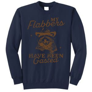 My Flabbers Have Been Gasted Distressed Retro Raccoon Tall Sweatshirt