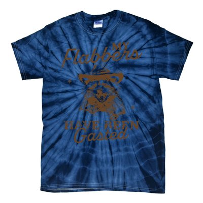 My Flabbers Have Been Gasted Distressed Retro Raccoon Tie-Dye T-Shirt