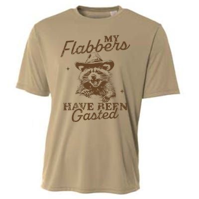 My Flabbers Have Been Gasted Distressed Retro Raccoon Cooling Performance Crew T-Shirt