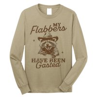 My Flabbers Have Been Gasted Distressed Retro Raccoon Long Sleeve Shirt