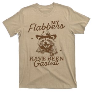 My Flabbers Have Been Gasted Distressed Retro Raccoon T-Shirt