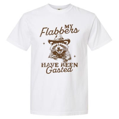 My Flabbers Have Been Gasted Distressed Retro Raccoon Garment-Dyed Heavyweight T-Shirt