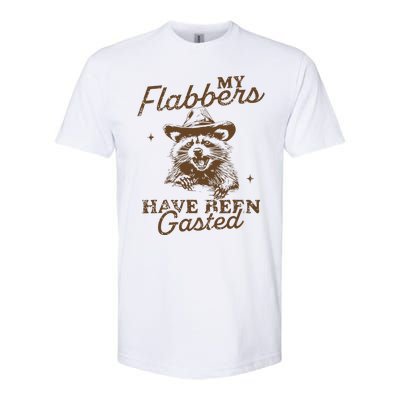 My Flabbers Have Been Gasted Distressed Retro Raccoon Softstyle CVC T-Shirt