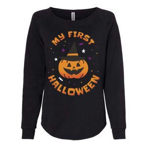 My First Halloween Pumpkin Womens California Wash Sweatshirt